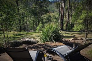 Hunter Valley Luxury Accommodation, Lowanna Retreat, Private Deck